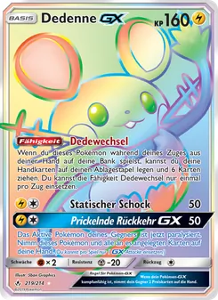 Dedenne GX, Kräfte im Einklang Nº 219 Normal