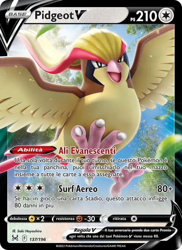 Pidgeot V, Origine Perduta No. 137