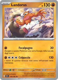 Landorus, Scintille Folgoranti Nº 110 Holo