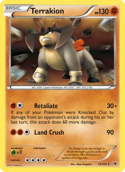 Terrakion, Noble Victories No. 73 Normal