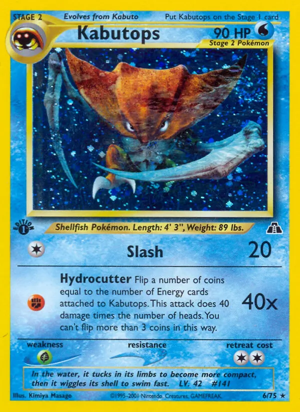 Kabutops, Neo Discovery No. 6