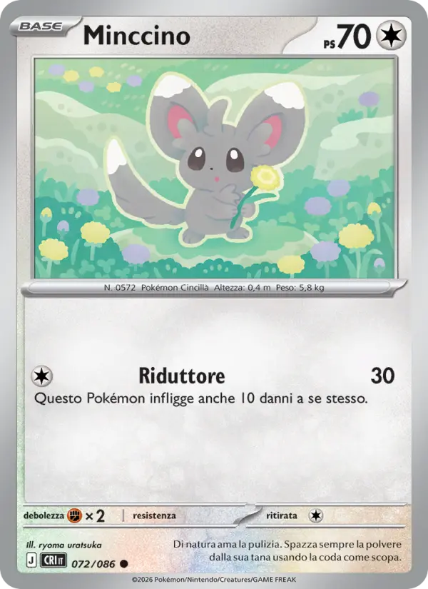 Minccino, Caos Nascente Nº 072