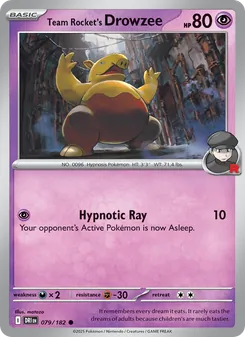 Team Rocket's Drowzee, Destined Rivals Nº 079 Normal