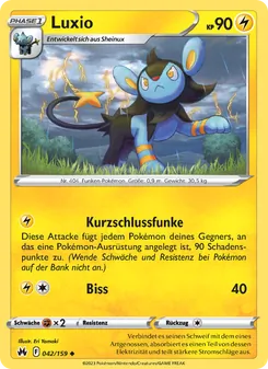 Luxio, Zenit der Könige No. 042 Normal