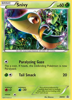 Snivy, BW Black Star Promos No. BW06