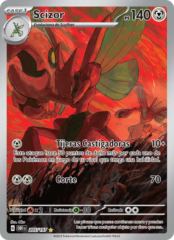 Scizor, Llamas Obsidianas No. 205