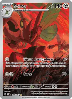 Scizor, Llamas Obsidianas No. 205 Holo