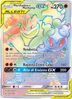 Marshadow e Machamp GX, Legami Inossidabili No. 221 Normal