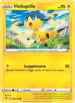 Helioptile, Fragore Ribelle No. 63 Normal