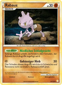 Rabauz, HeartGold SoulSilver Nº 33 Normal