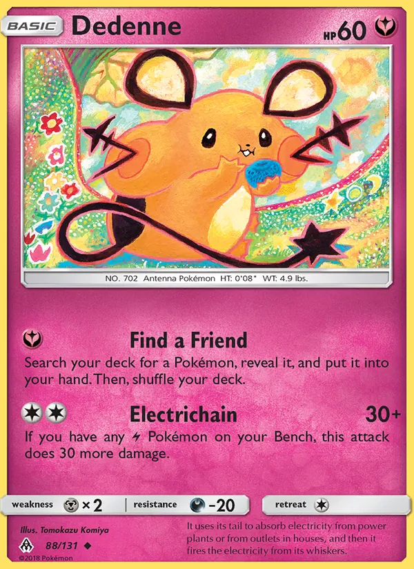 Dedenne, Forbidden Light Nº 88