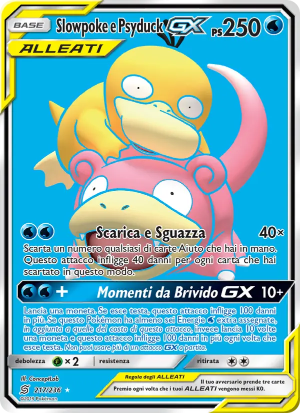 Slowpoke e Psyduck GX, Sintonia Mentale No. 217