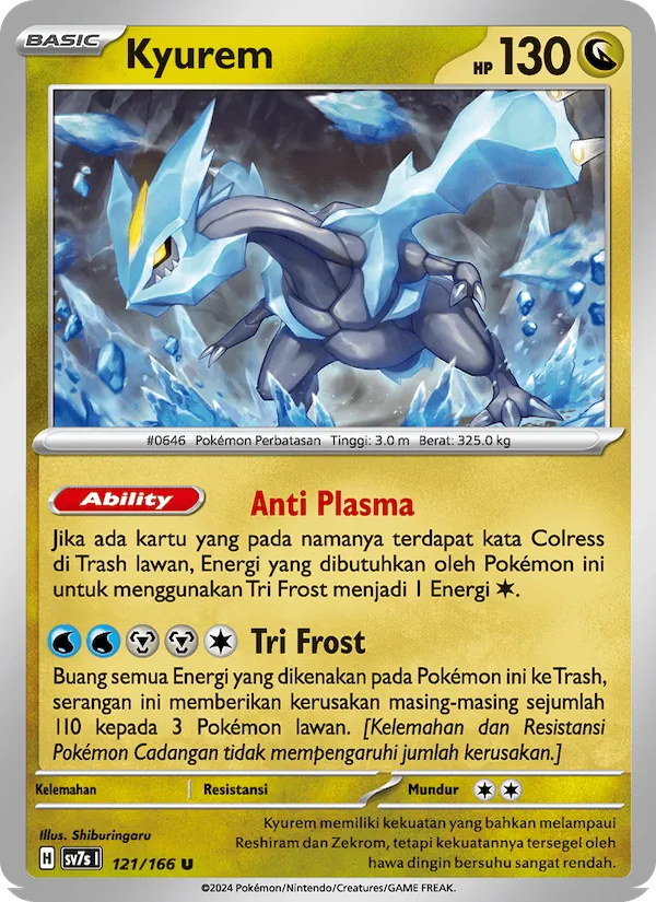 Kyurem, Bimbingan Rasi Nº 121