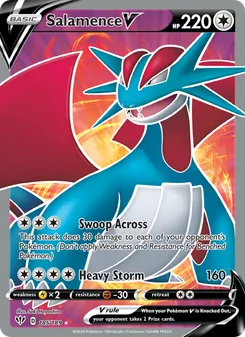 Salamence V, Darkness Ablaze Nº 185 Holo