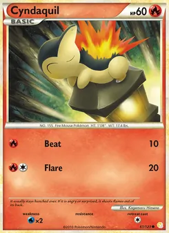 Cyndaquil, HeartGold SoulSilver Nº 61 Normal