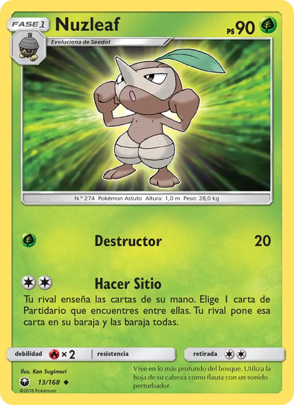 Nuzleaf, Tormenta Celestial Nº 13