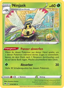 Ninjask, Farbenschock No. 14 Normal