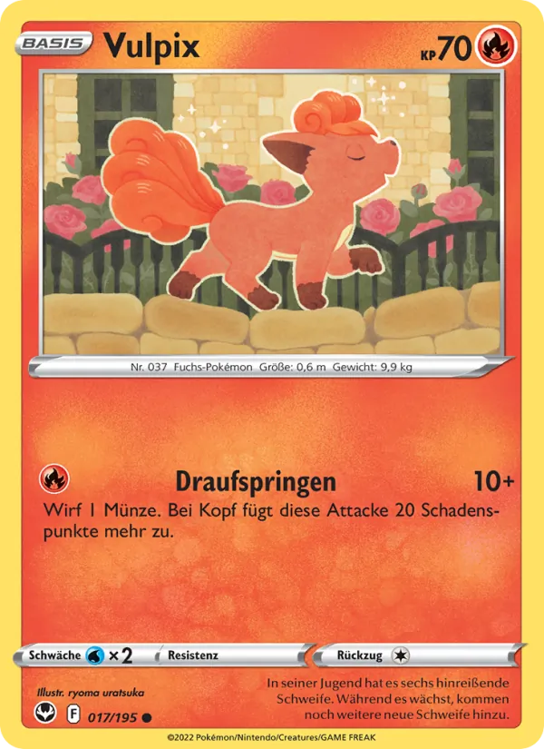 Vulpix, Silberne Sturmwinde No. 017