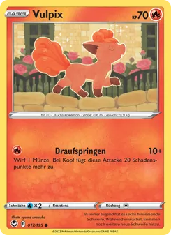 Vulpix, Silberne Sturmwinde No. 017 Normal