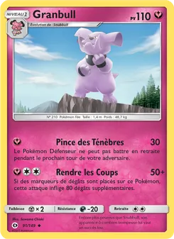 Granbull, Soleil et Lune No. 91 Normal