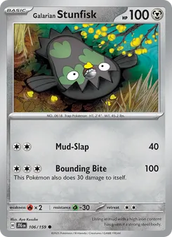 Galarian Stunfisk, Journey Together No. 106 Normal