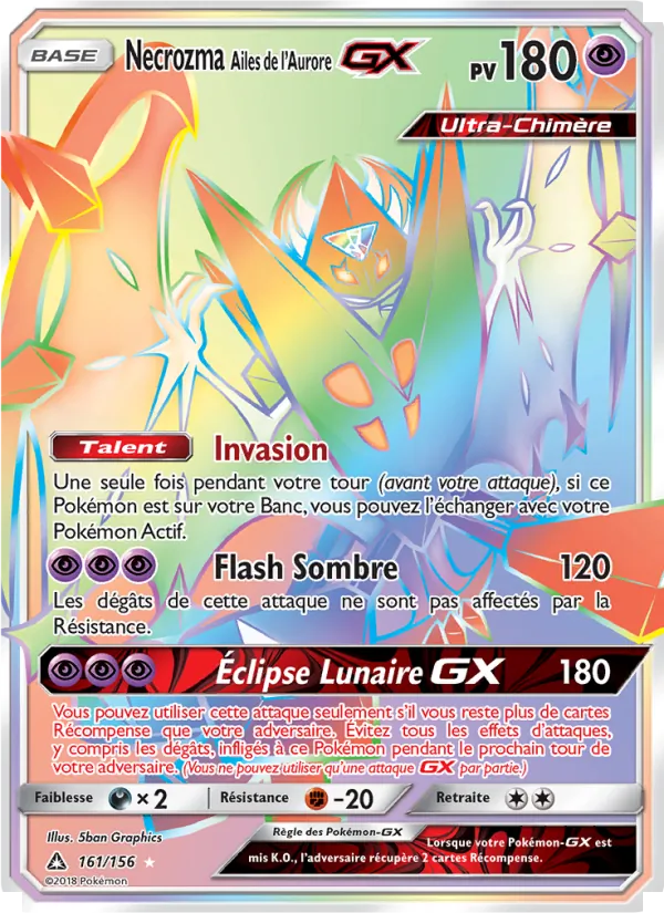 Necrozma Ailes de l’Aurore GX, Ultra-Prisme No. 161