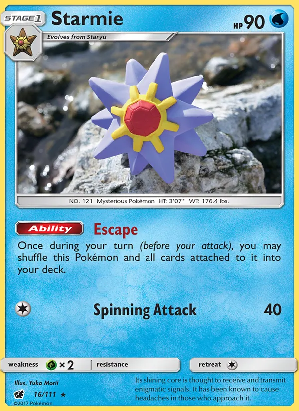 Starmie, Crimson Invasion No. 16