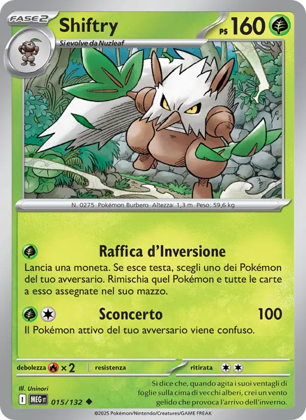 Shiftry, Megaevoluzione Nº 015