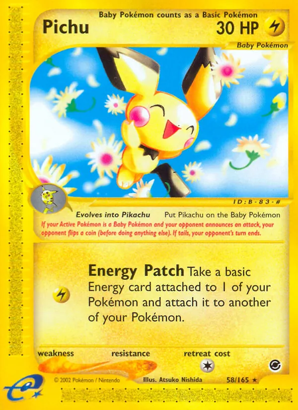 Pichu, Expedition Base Set Nº 58