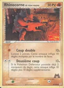 Rhinocorne de Team Magma, EX Team Magma vs Team Aqua No. 67 Normal