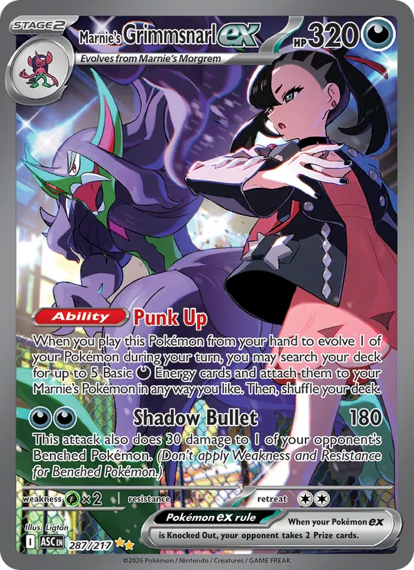 Marnie's Grimmsnarl ex, Ascended Heroes No. 287