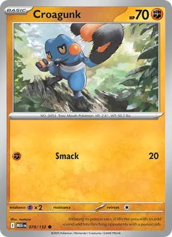 Croagunk, Mega Evolution Nº 078 Normal