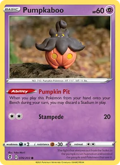 Pumpkaboo, Evolving Skies Nº 76 Normal