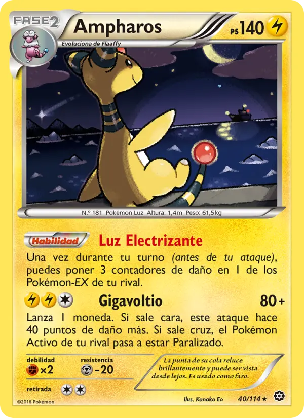 Ampharos, Asedio de Vapor Nº 40