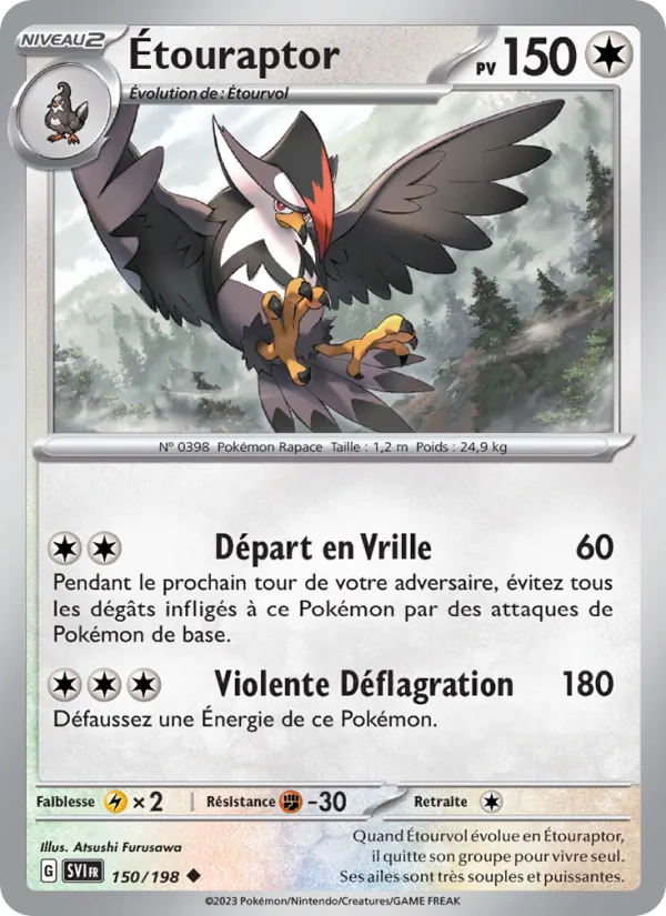 Étouraptor, Écarlate et Violet No. 150
