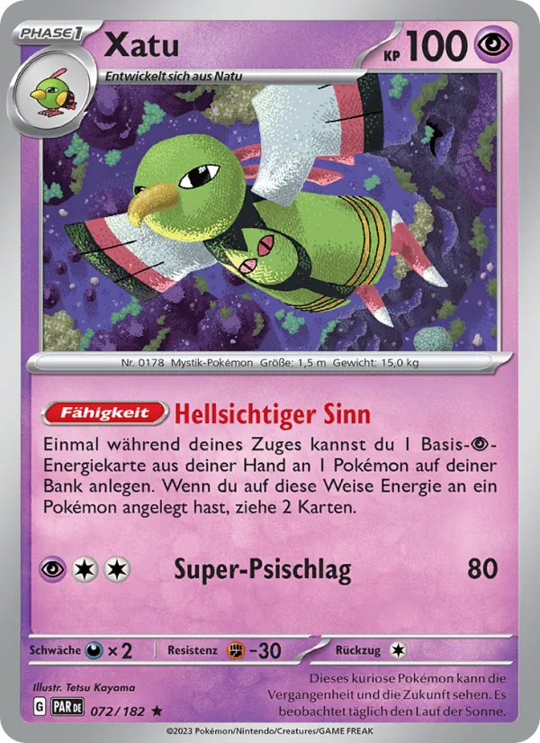 Xatu, Paradoxrift No. 072