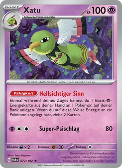 Xatu, Paradoxrift No. 072 Holo