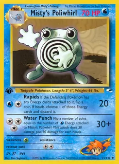 Misty's Poliwhirl, Gym Heroes Nº 53 Normal