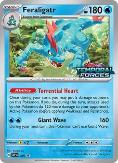 Feraligatr, SVP Black Star Promos Nº 089 Holo