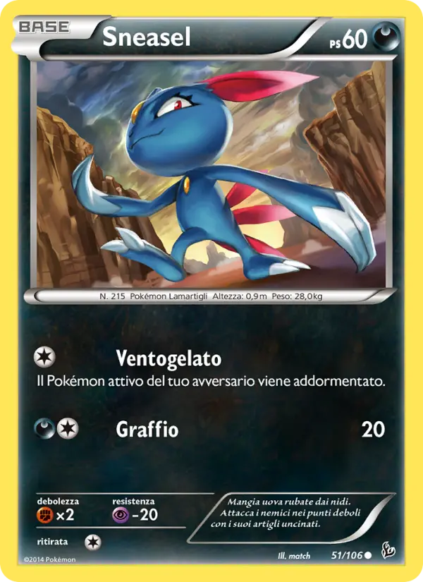 Sneasel, Fuoco Infernale Nº 51
