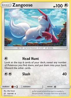 Zangoose, Team Up No. 132 Normal