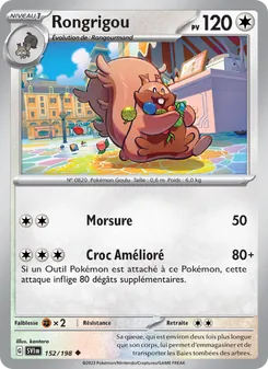 Rongrigou, Écarlate et Violet No. 152 Normal
