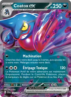 Coatox-ex, Écarlate et Violet Nº 131 Holo