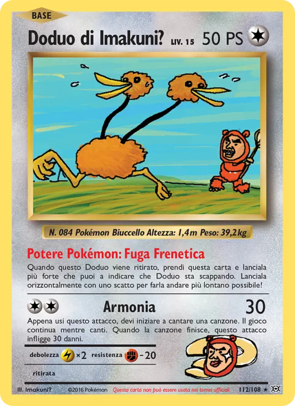 Doduo di Imakuni?, Evoluzioni No. 112