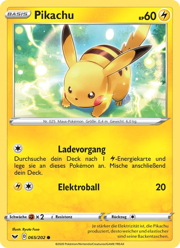 Pikachu, Schwert & Schild No. 65