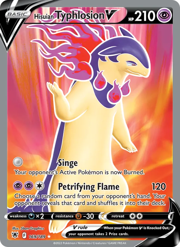 Hisuian Typhlosion V, Astral Radiance Nº 169