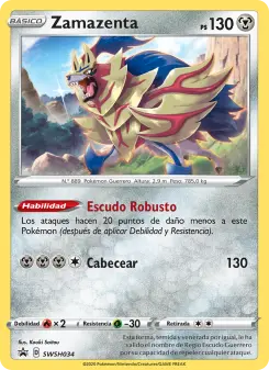 Zamazenta, Cartas de promoción ESES No. SWSH034 Holo