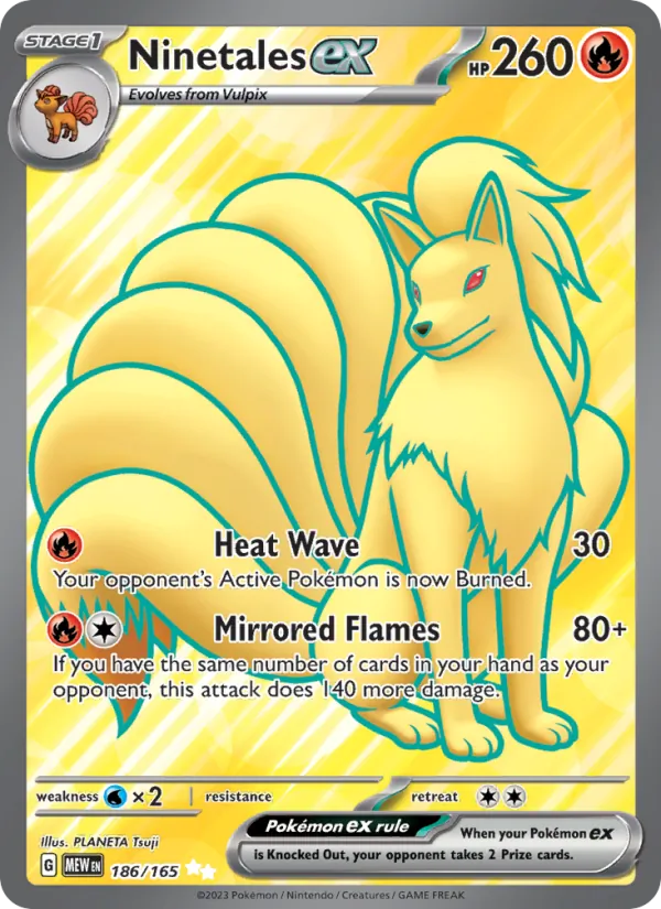 Ninetales ex, 151 No. 186