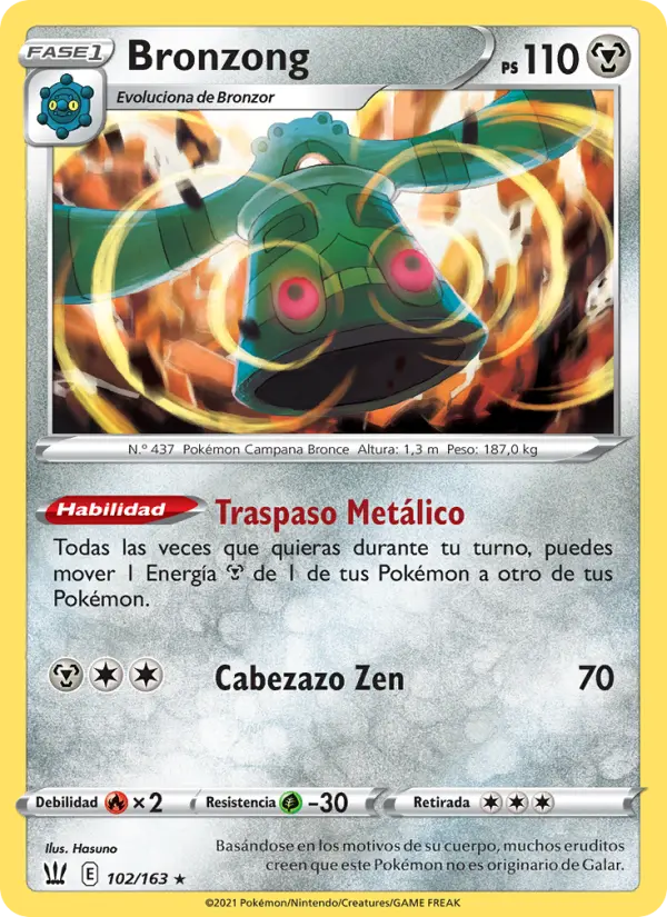 Bronzong, Estilos de Combate Nº 102