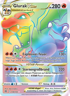 Glurak VSTAR, Strahlende Sterne No. 174 Holo
